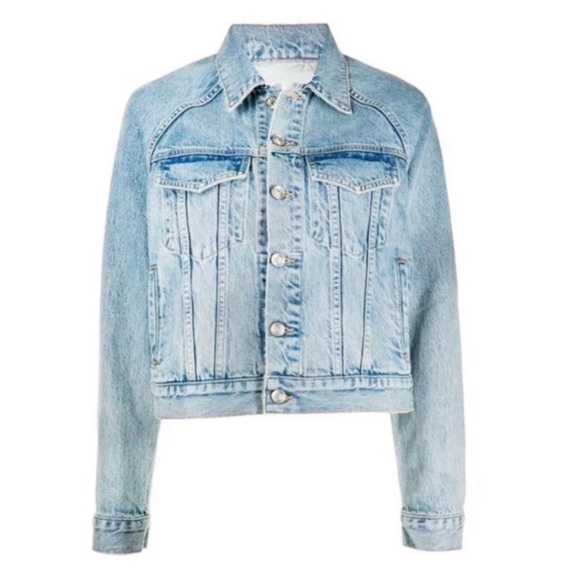 SLVRLAKE Raglan Trucker Jean Jacket Medium - Picture 2 of 10